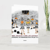 Birthday Behind Bars : Carte Jailbird Birthday (Dos)