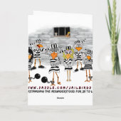 Birthday Behind Bars : Carte Jailbird Birthday (Dos)