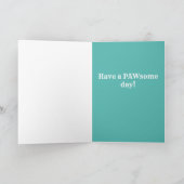 Birthday Bernese Mountain Dog Bedankkaart (Binnen)