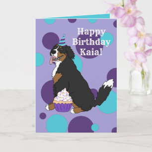 Birthday Bernese Mountain Dog Kaart