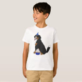 Birthday Bernese Mountain Dog T-shirt (Voorkant volledig)