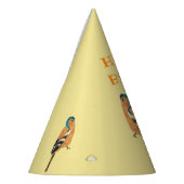 Birthday Bird Art Chaffinch Feesthoedjes (Links)