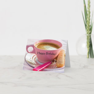Birthday Biscotti en Coffee Birthday Card Kaart
