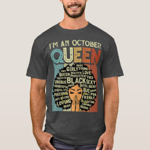  Birthday Black Historisch Afrikaan Ik ben T-shirt