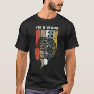 Birthday Black Queen Virgo Zodiaa African American T-shirt