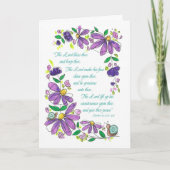 Birthday Blessings Scripture Numbers 6:24-26 Kaart (Voorkant)