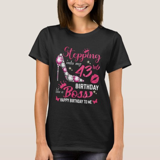 Birthday Bling Shirt | Gepersonaliseerd Shirt (Voorkant)