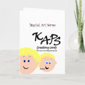 Birthday Blonde Hair Dad from Son Kaart (Achterkant)