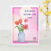 Birthday Blooms Card Kaart (Gele Bloem)