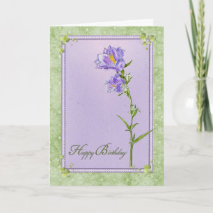 Birthday Bluebells in Lijst Kaart