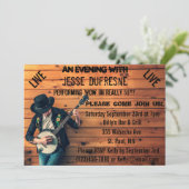 Birthday Blues Invitation Kaart (Staand voorkant)