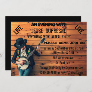 Birthday Blues Invitation Kaart