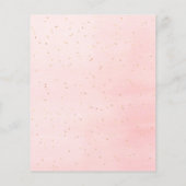 Birthday blush roze goudballonbudget flyer (Achterkant)