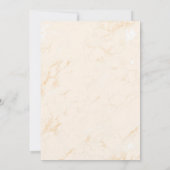 Birthday blush roze pampas roos Gold Kaart (Achterkant)