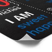 Birthday board, rood wit blauw poster (Hoek)