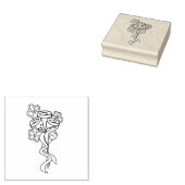 Birthday Bouquet Art Stamp Rubberstempel (Gestempeld)