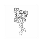 Birthday Bouquet Art Stamp Rubberstempel (Afrduk)