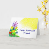 Birthday Bouquet Kaart (Gele Bloem)