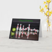 Birthday Bowling Kaart (Gele Bloem)