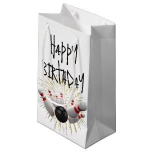 Birthday Bowling Strike en Fireworks Klein Cadeauzakje