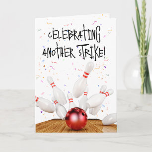 Birthday Bowling Strike Kaart