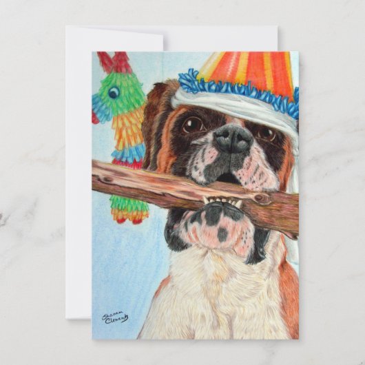 Birthday Boxer Kaart (Voorkant)