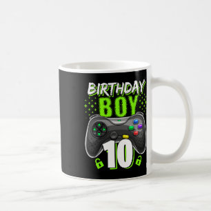 Birthday Boy 10 Video Game Controller Gamer 10th B Koffiemok
