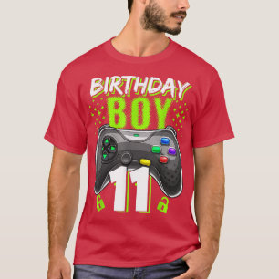 Birthday Boy 11 Video Game Controller Gamer 11th B T-shirt