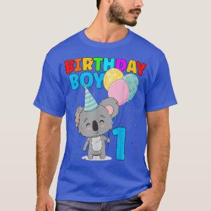 Birthday Boy 1st Koala Beer 1 jaar oud Thémed Koa T-shirt