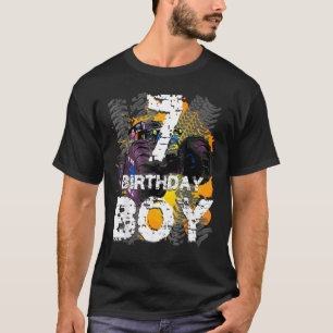Birthday Boy 7 Years Old Monster Truck Matching Fa T-shirt