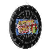Birthday Boy Banner Dartbord (Voorkant Links)