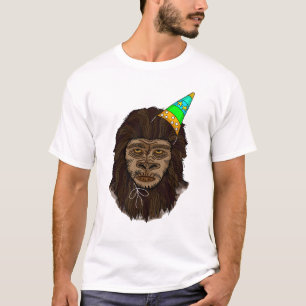 Birthday Boy Bigfoot Sasquatch Humor T-shirt