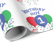 Birthday Boy Cadeaupapier (Rol Hoek)