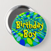 Birthday Boy Cool Button Pin (Voorkant /achterkant)