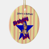 Birthday Boy Cute Dragon Ornament (Rechts)