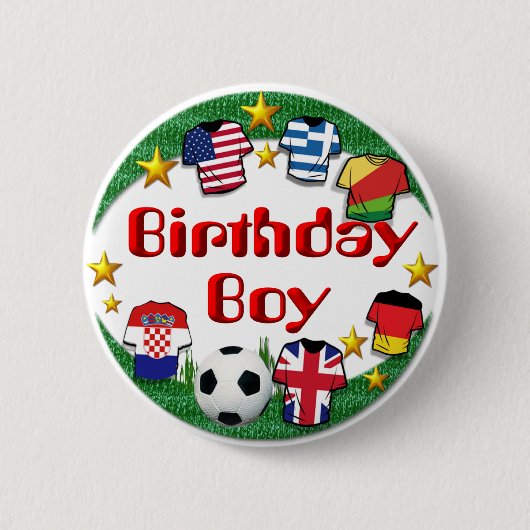 Birthday Boy (Football) ~ Button (Voorkant)