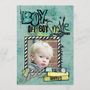Birthday Boy party nodigt uit Kaart