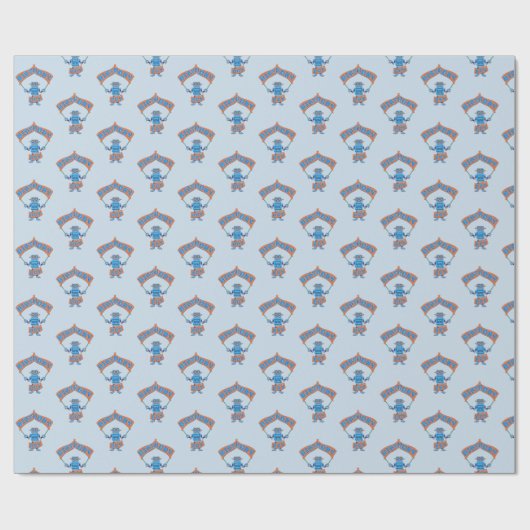 Birthday Boy Robot Cadeaupapier (Vlak)