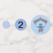 Birthday Boy Robot Confetti (Voorkanten)