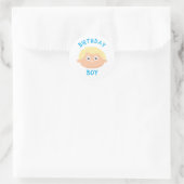 Birthday Boy Ronde Sticker (Tas)