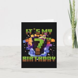 Birthday Boy Shirt is mijn 7e verjaardag videogame Kaart