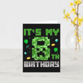 Birthday Boy Shirt is mijn 8e verjaardag videogame Kaart (Gele Bloem)