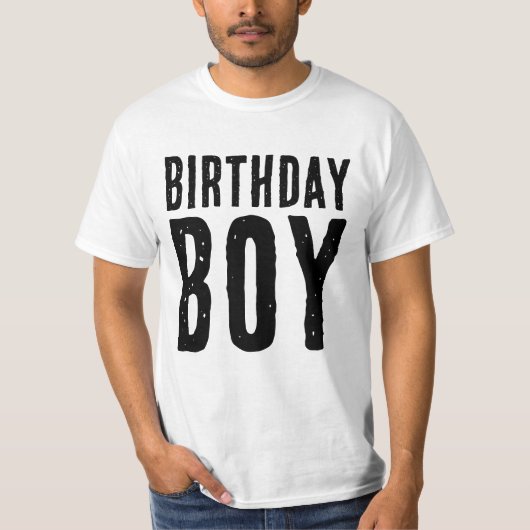 BIRTHDAY BOY T-SHIRTS (Voorkant)