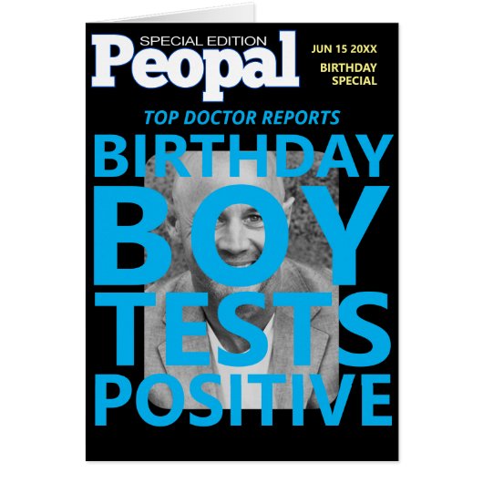 Birthday Boy Tests Positif, Funny Homme Anniversai (Devant)