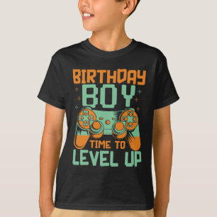 Birthday Boy Tijd om het niveau van de videogame g T-shirt