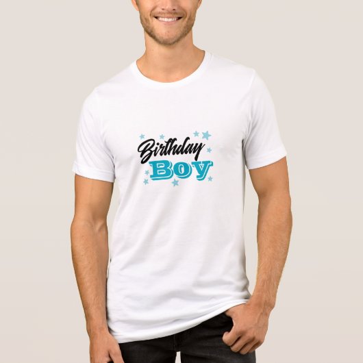 Birthday Boy Tri-Blend Shirt (Voorkant)