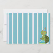 Birthday Boy Turtle Invitation Kaart (Achterkant)