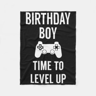 Birthday Boy Video Game Birthday Party Fleece Deken