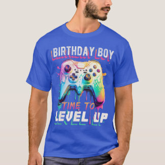 Birthday Boyime to Level Up Video Game Birthday Pa T-shirt