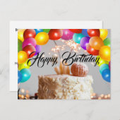 Birthday Briefkaart (Voorkant / Achterkant)